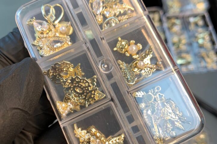 Gold Nail Charms Set — 30pcs Random Shapes for Nail Art